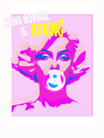 Chewing-gum, 2015 (sérigraphie sur papier) - Francois Domain
